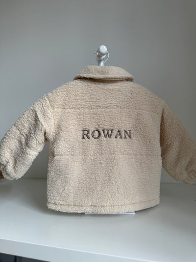 Boucle Teddy Coat - Macadamia