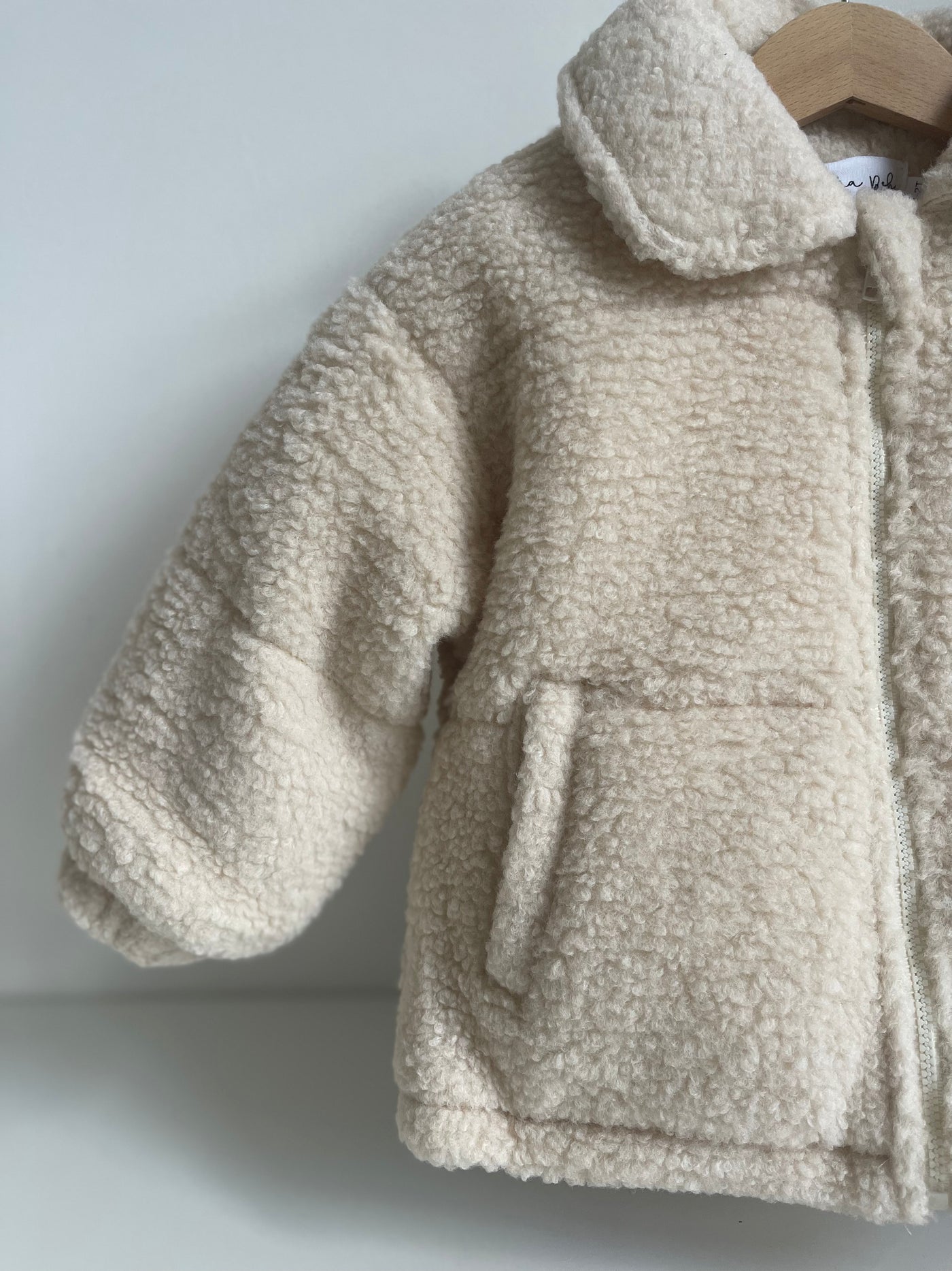 Boucle Teddy Coat - Macadamia