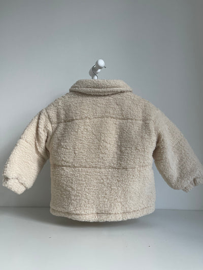 Boucle Teddy Coat - Macadamia