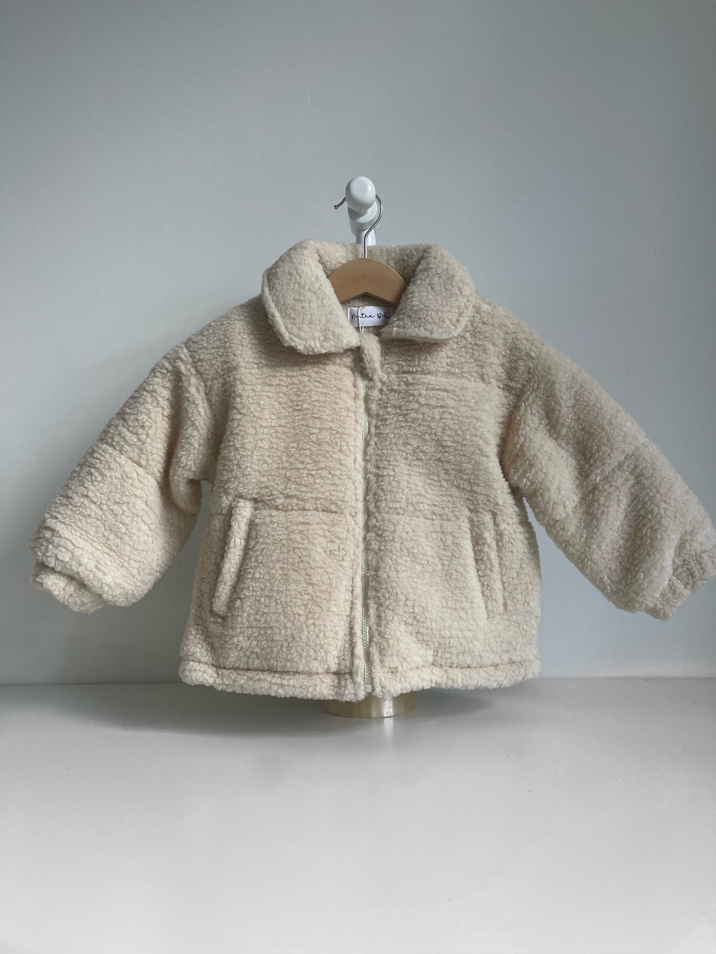 Boucle Teddy Coat - Macadamia