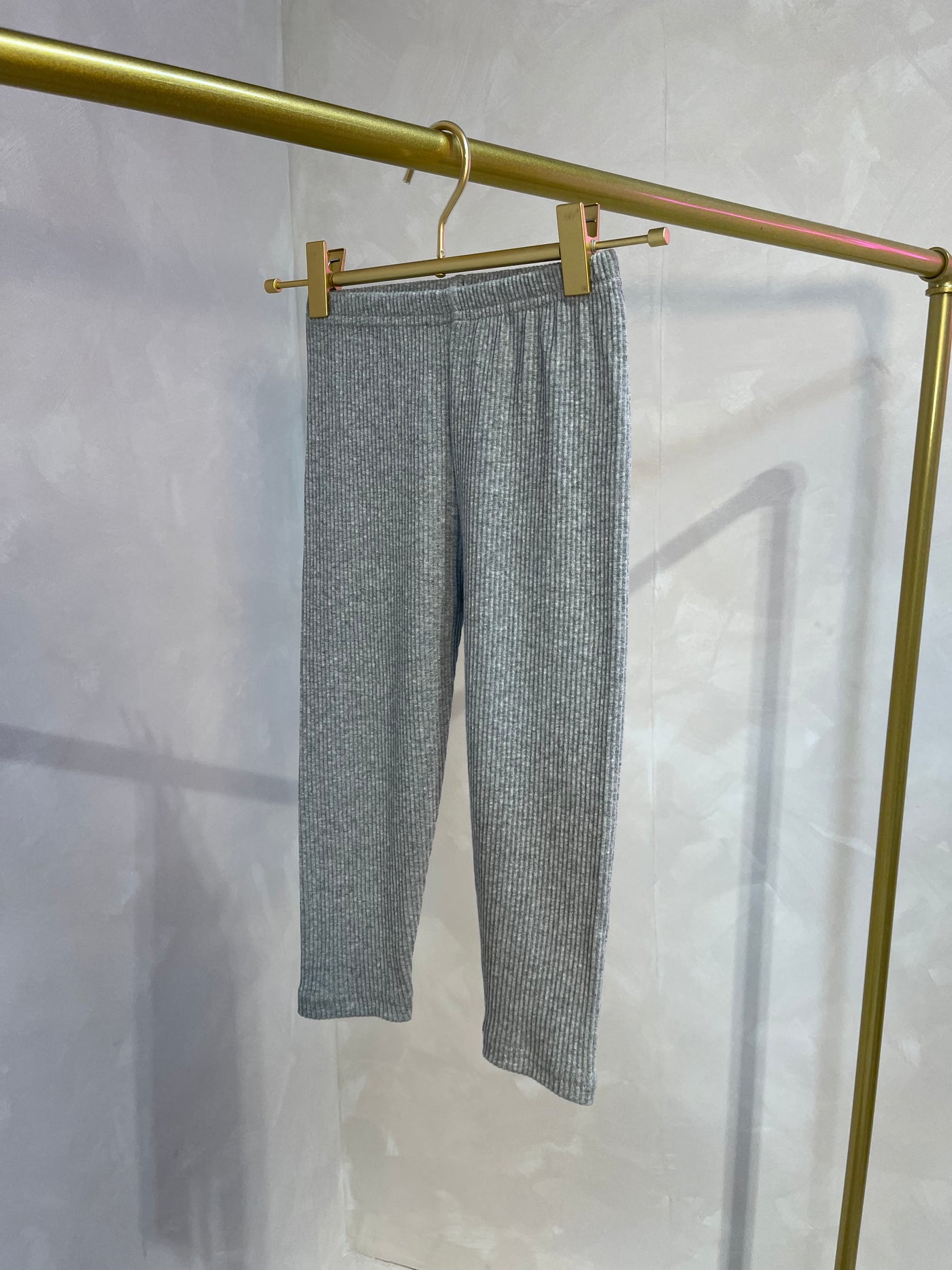 Pebble Ribbed Organic Cotton Leggings