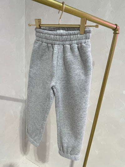 Personalised Oversized Grey Children's Sweatshirt Tracksuit Set